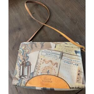 VINTAGE VINCENT VAN GOGH LEATHER CROSSBODY BAG